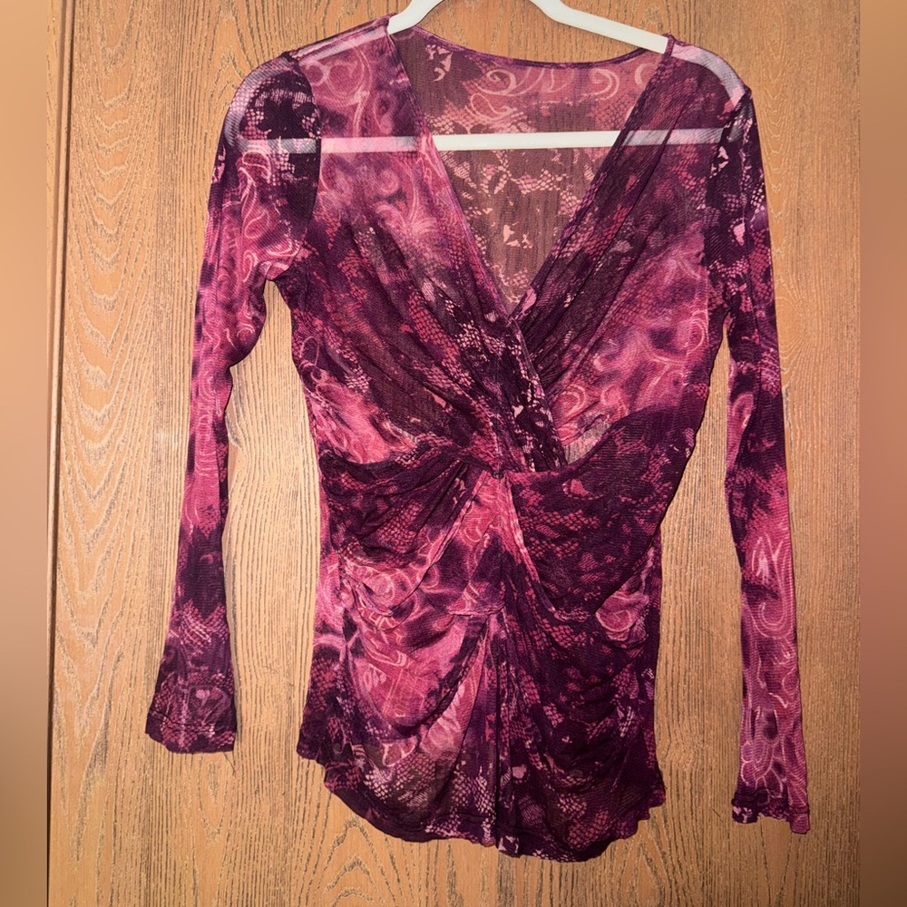 Elegant Pink and Purple Women's Top